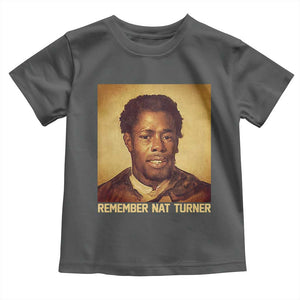 Nat Turner Toddler T Shirt Black History Month TS14 Dark Heather Print Your Wear