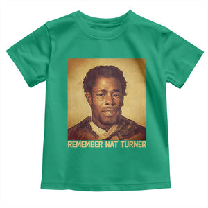 Nat Turner Toddler T Shirt Black History Month TS14 Irish Green Print Your Wear