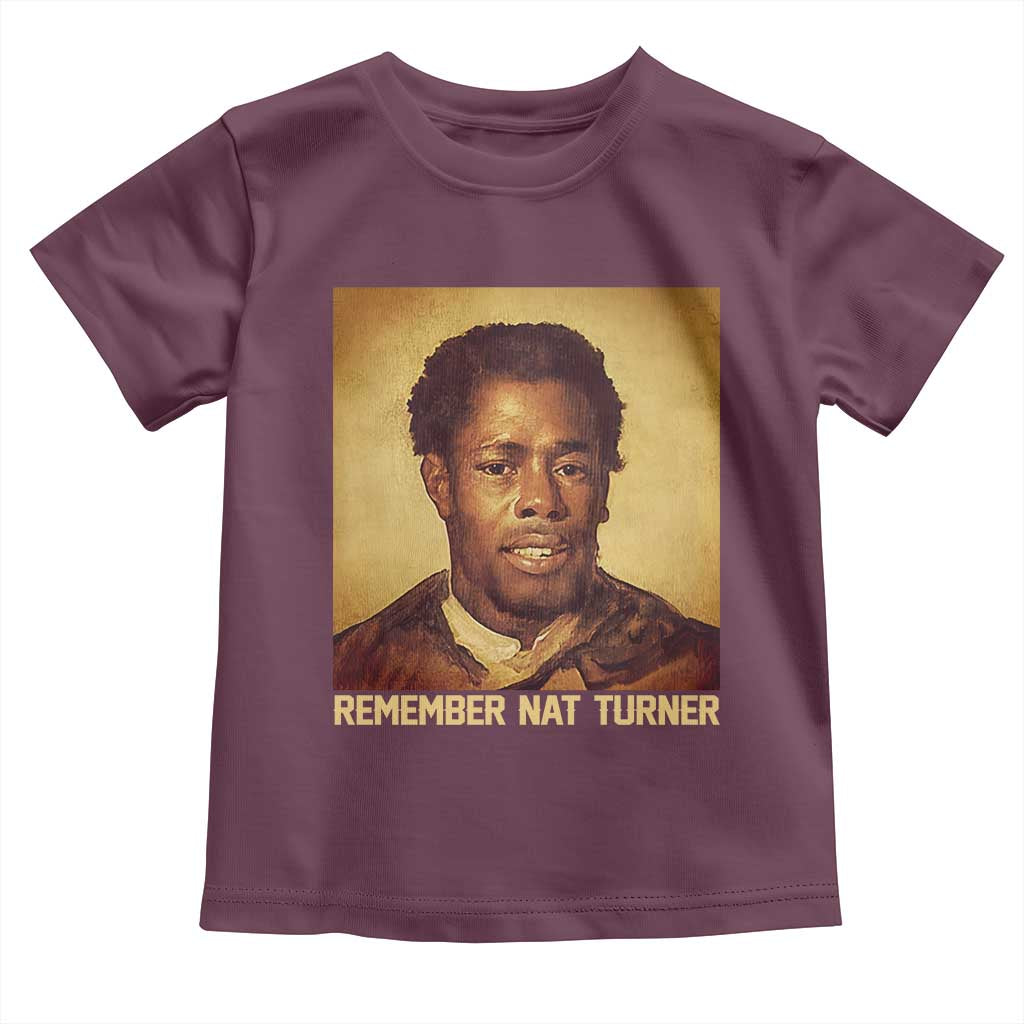 Nat Turner Toddler T Shirt Black History Month TS14 Maroon Print Your Wear