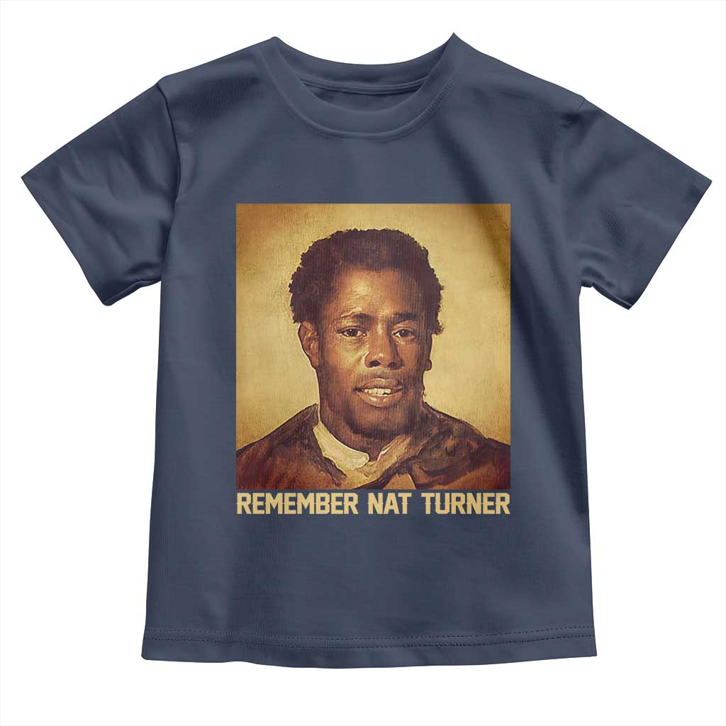 Nat Turner Toddler T Shirt Black History Month TS14 Navy Print Your Wear