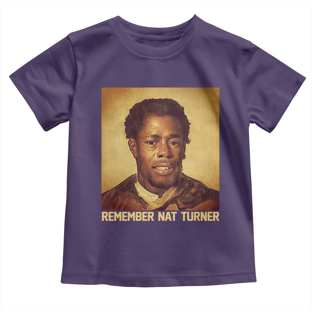Nat Turner Toddler T Shirt Black History Month TS14 Purple Print Your Wear