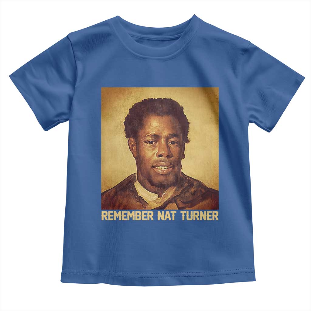 Nat Turner Toddler T Shirt Black History Month TS14 Royal Blue Print Your Wear