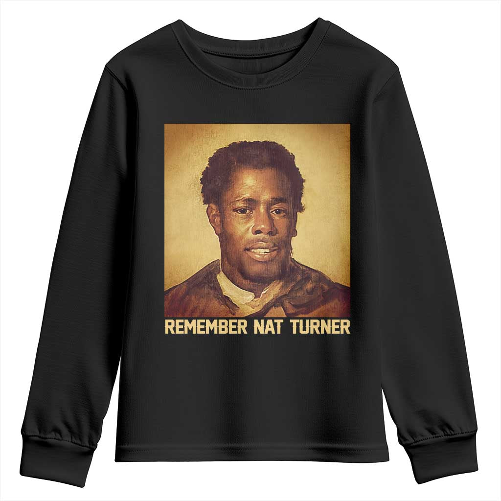 Nat Turner Youth Sweatshirt Black History Month TS14 Black Print Your Wear