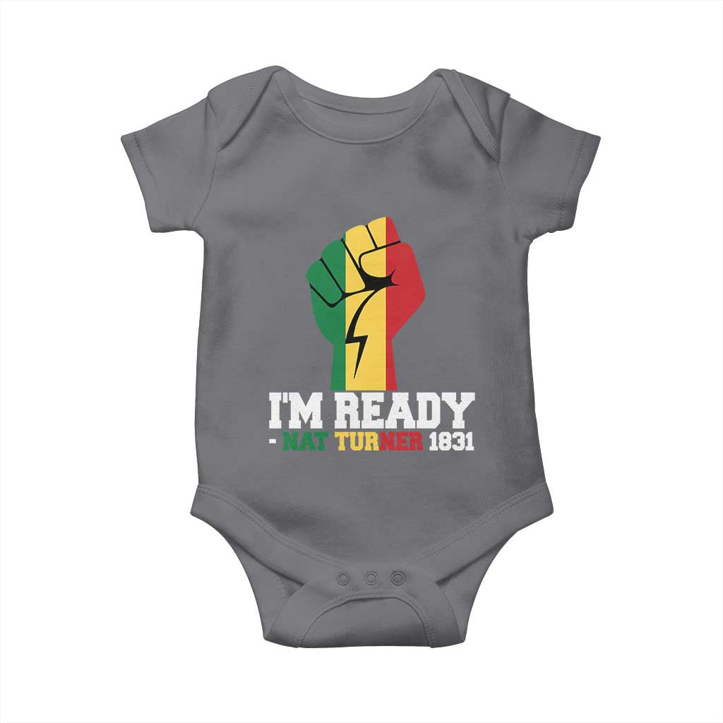 Nat Turner Quote Baby Onesie Black History African American TS14 Charcoal Print Your Wear