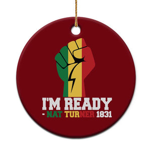 Nat Turner Quote Ceramic Ornament Black History African American TS14 1pc Red Print Your Wear