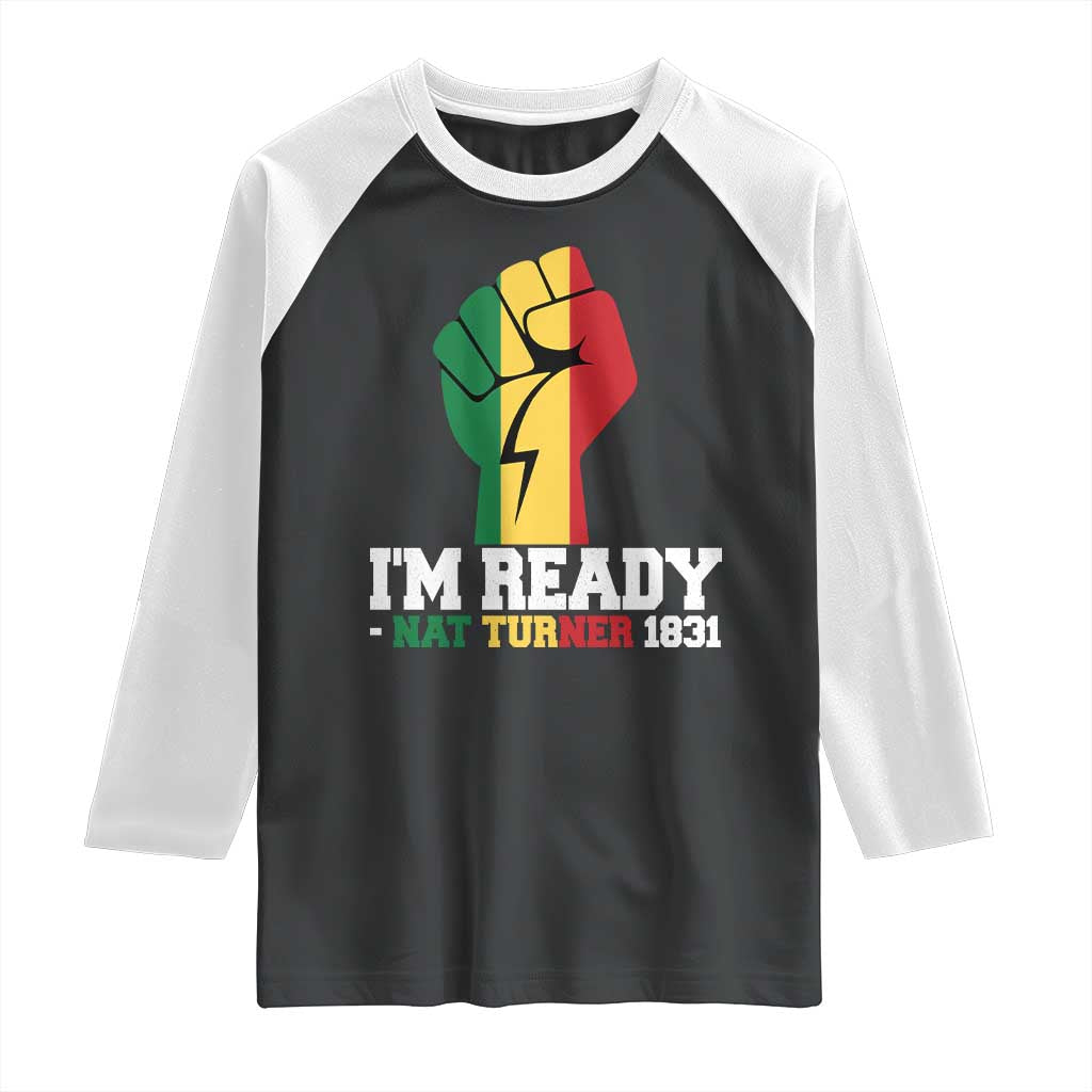 Nat Turner Quote Raglan Shirt Black History African American TS14 Black White Print Your Wear