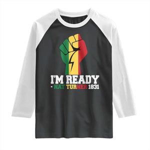 Nat Turner Quote Raglan Shirt Black History African American TS14 Black White Print Your Wear