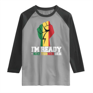 Nat Turner Quote Raglan Shirt Black History African American TS14 Sport Gray Black Print Your Wear