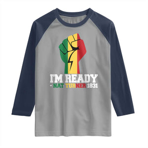 Nat Turner Quote Raglan Shirt Black History African American TS14 Sport Gray Navy Print Your Wear