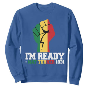 Nat Turner Quote Sweatshirt Black History African American TS14 Royal Blue Print Your Wear