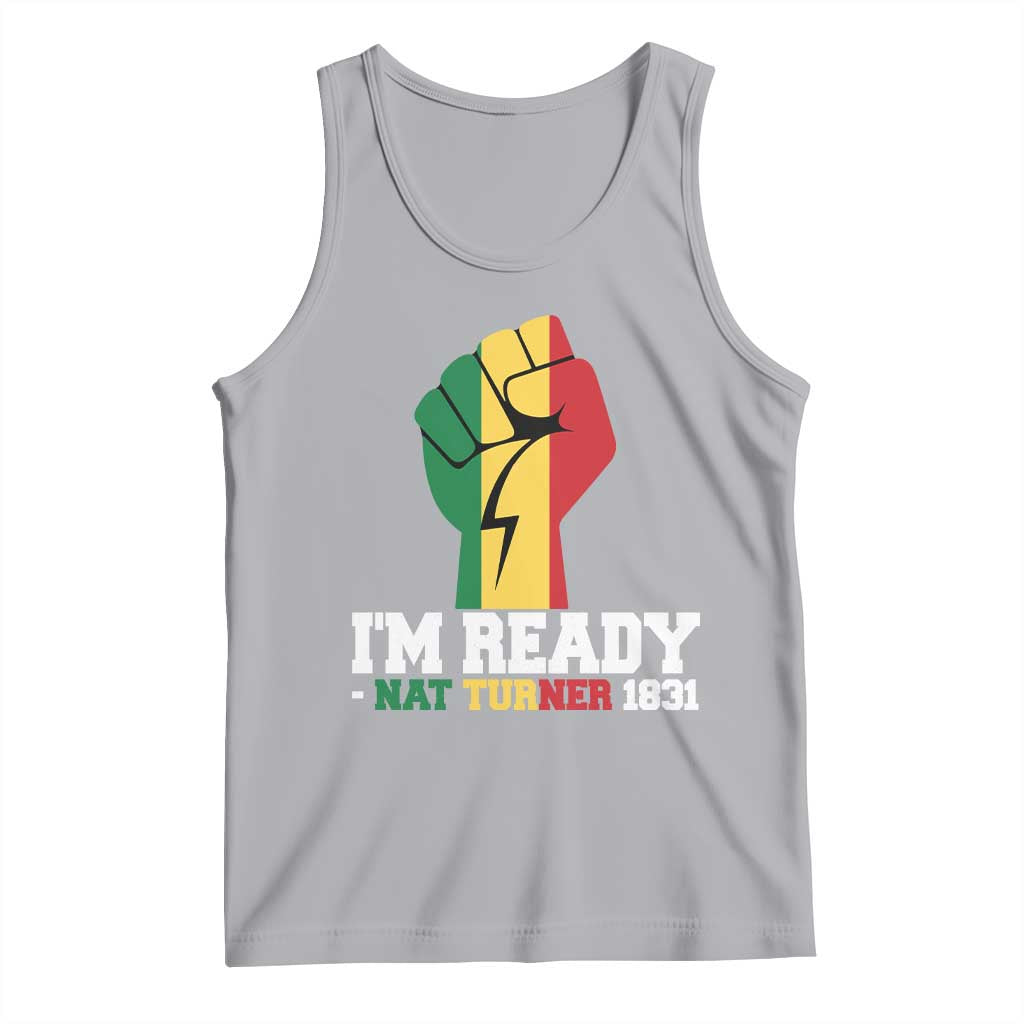 Nat Turner Quote Tank Top Black History African American TS14 Athletic Heather Print Your Wear