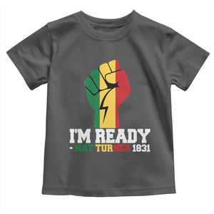 Nat Turner Quote Toddler T Shirt Black History African American TS14 Dark Heather Print Your Wear