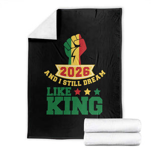 MLK Day Throw Blanket 2026 And I Still Dream Like King TS14 Black Print Your Wear