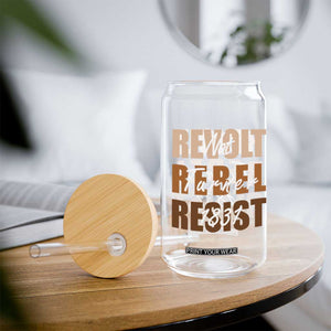 Nat Turner Quote Glass Can Black History Month TS14 Print Your Wear