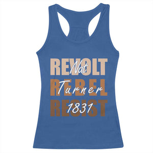 Nat Turner Quote Racerback Tank Top Black History Month TS14 Royal Blue Print Your Wear