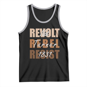 Nat Turner Quote Tank Top Black History Month TS14 Black Athletic Heather Print Your Wear