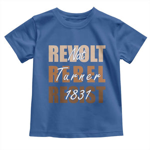 Nat Turner Quote Toddler T Shirt Black History Month TS14 Royal Blue Print Your Wear