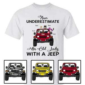 Custom JP Shirts, Never Underestimate An Old Man Old Lady With A JP Apparel, Gift For Dog Cat Lovers CTM Hoodie Youth Custom - Printyourwear