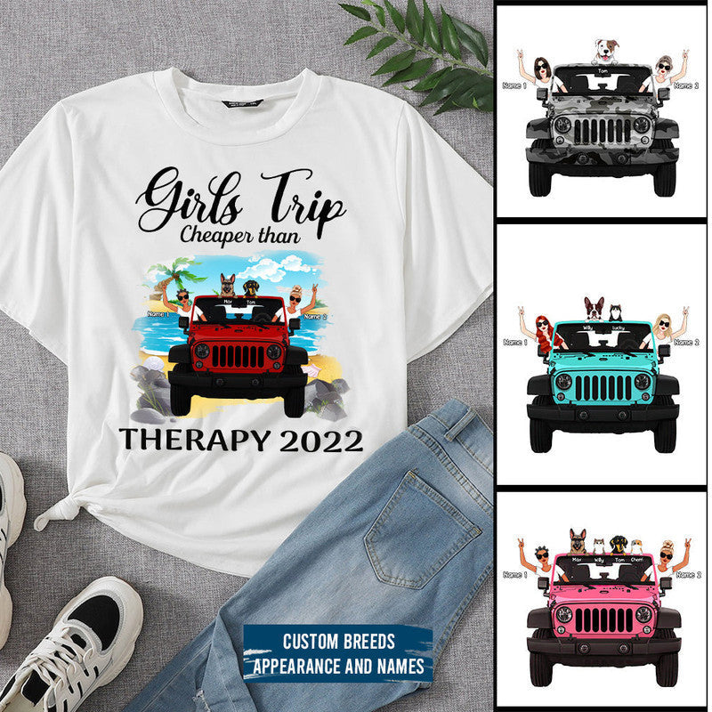 Custom JP Tee Shirts JP Girls Trip Therapy CTM Youth Custom - Printyourwear