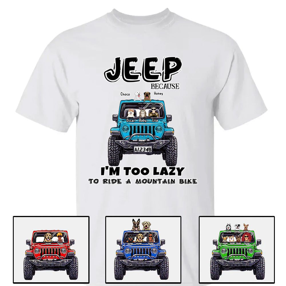 Custom JP Shirts, JP Because I'm Too Lazy To Ride A Mountain Bike JP Dog JP Cat Apparel CTM00 Hoodie Youth Custom - Printyourwear