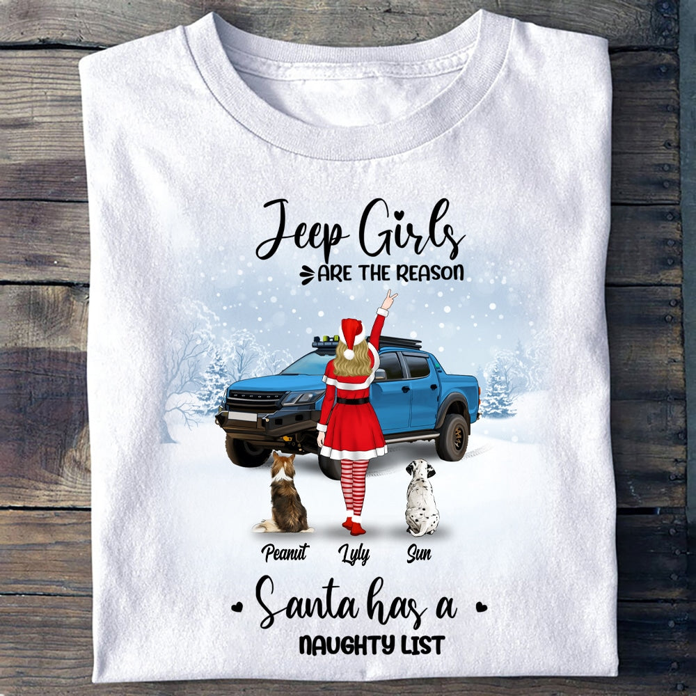 Custom JP Tee Shirts Christmas Off road Dog Mom, Christmas s, Just A Girl CTM Youth Custom - Printyourwear