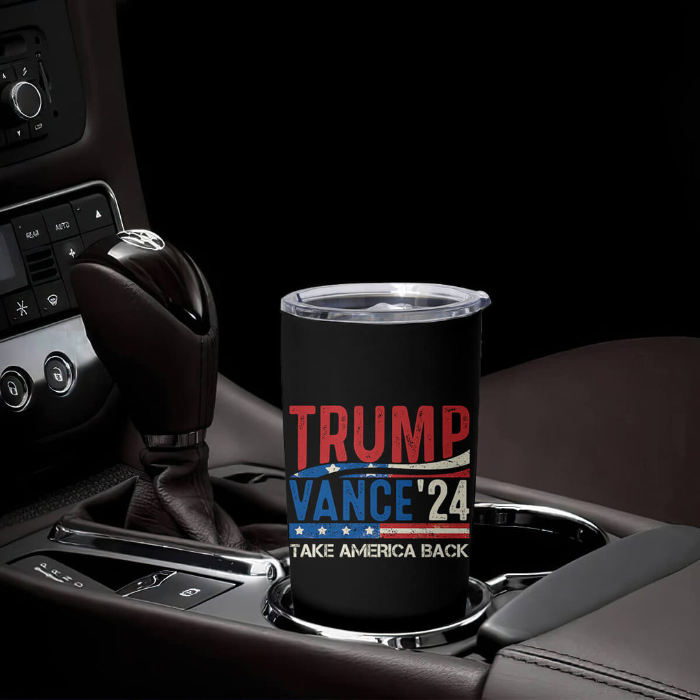 Personalized 2024 Election Tumbler Cup Custom Name 47th US President Supporter Retro CTM02 Print Your Wear