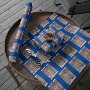 Tummy Ache Survivor Wrapping Paper Roll Funny Cute Cat Meme TS14 Blue Print Your Wear