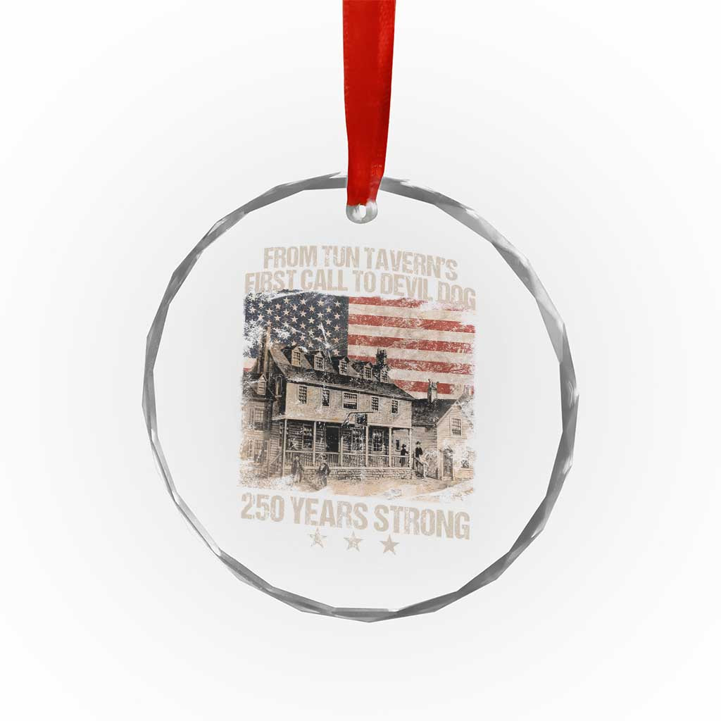 Tun Tavern 250th Anniversary Crystal Glass Ornament Patriotic Veteran Military Gift American Flag TS10 Print Your Wear