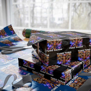 Tung Tung Sahur Italian Brainrot 4th Of July Meme Wrapping Paper Roll