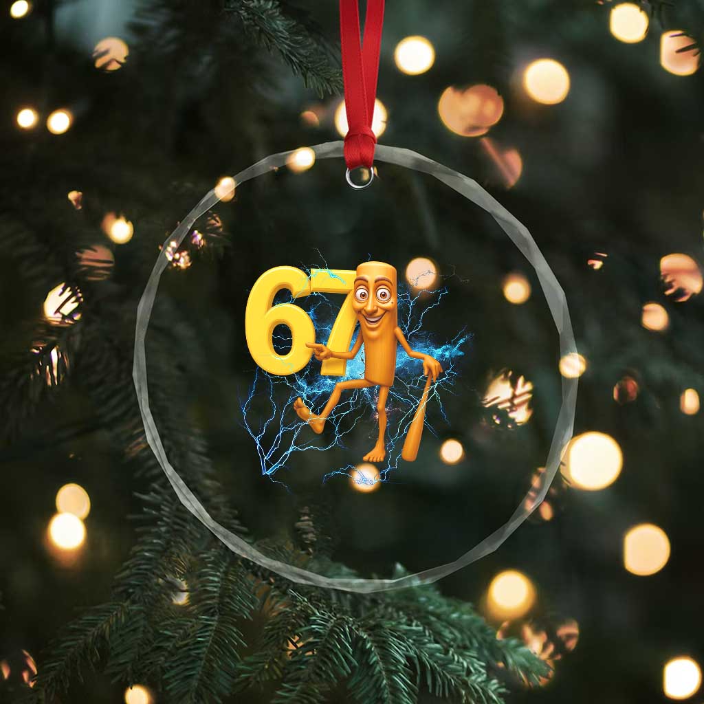 Tung Tung Sahur Six Seven Meme Crystal Glass Ornament Funny Gen Z Alpha Gift TS12 Print Your Wear