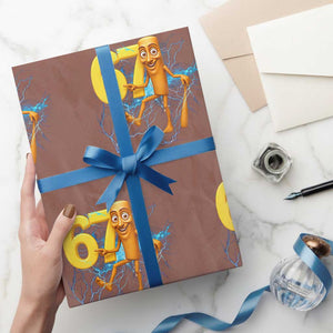 Tung Tung Sahur Six Seven Meme Wrapping Paper Roll Funny Gen Z Alpha Gift TS12 Mocha Print Your Wear
