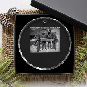 Tuskegee Airmen Crystal Glass Ornament African American Heroes Preparing for Battle WW2 TS10 Print Your Wear