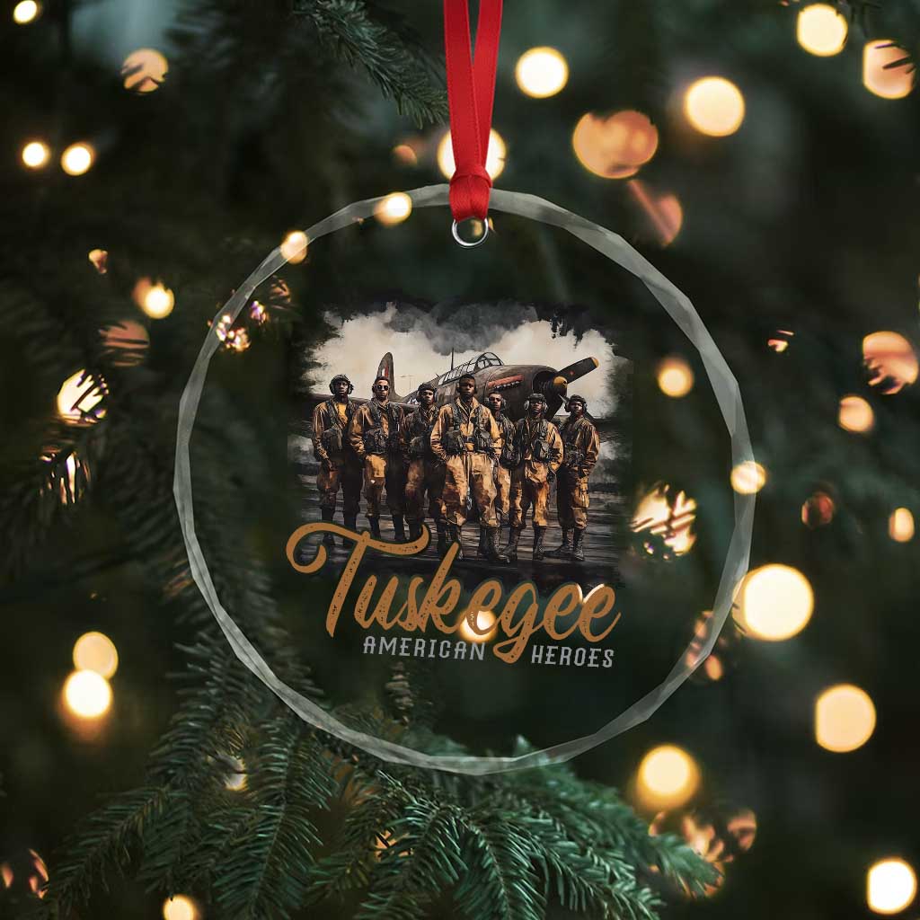 Tuskegee Airmen Crystal Glass Ornament African American Heroes WW2 Tribute Black History Month TS10 Print Your Wear