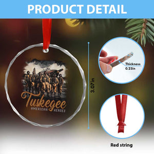 Tuskegee Airmen Crystal Glass Ornament African American Heroes WW2 Tribute Black History Month TS10 Print Your Wear