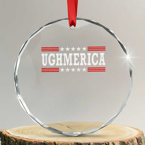 Ughmerica Anti 4th of July Crystal Glass Ornament