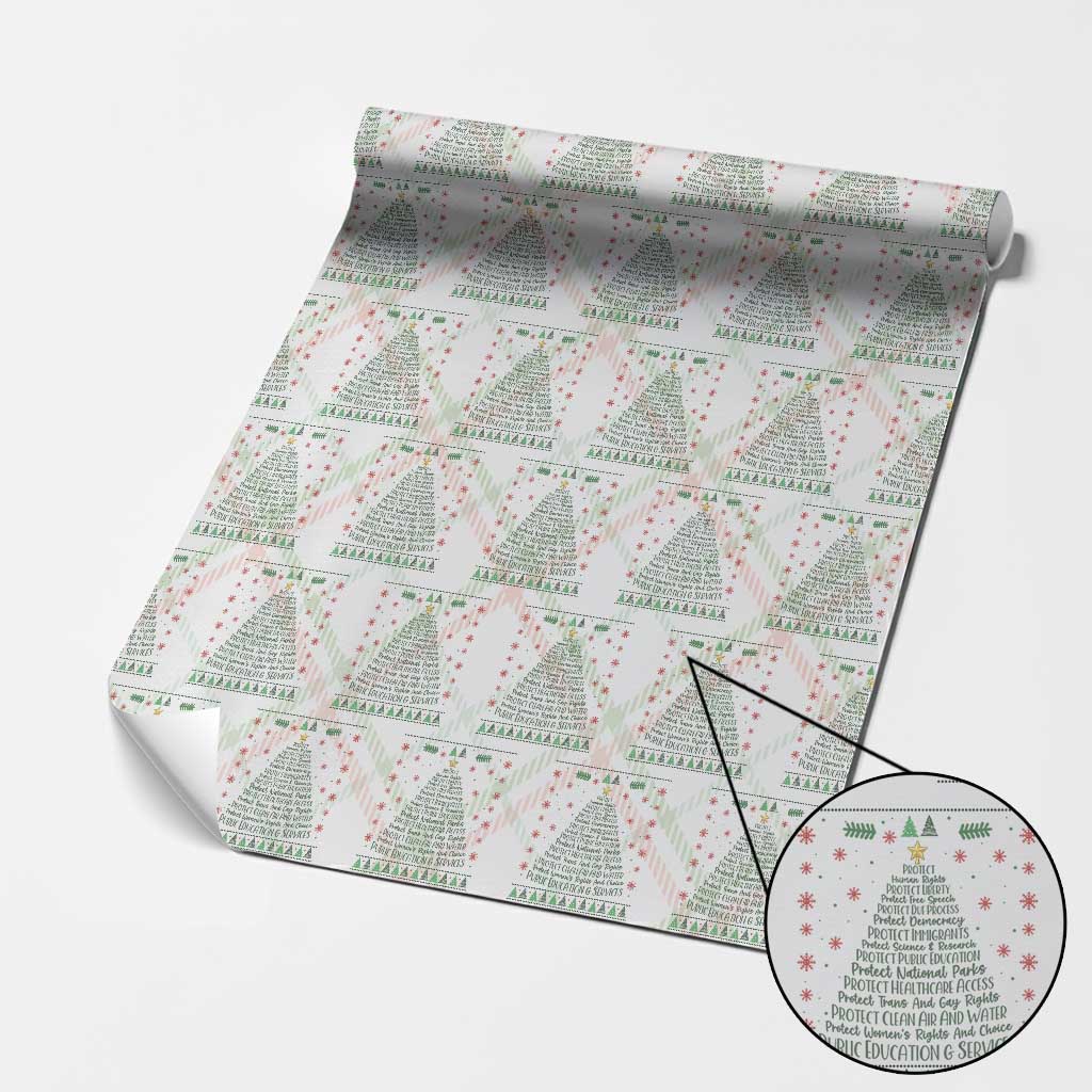 Ugly Activist Christmas Tree Wrapping Paper Roll Human Rights Xmas Gift TS12 Christmas Plaid Print Your Wear