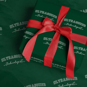 Ultrasound Tech Wrapping Paper Roll Technologist Gift Sonographer Sonography Student TS10 Green Print Your Wear