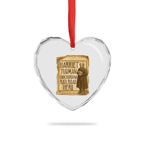 Underground Railroad Hero Harriet Tubman Heart Crystal Glass Ornament Feminist History Gift TS12 Print Your Wear