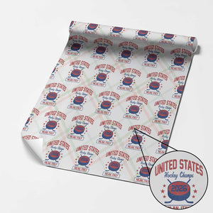 United States Hockey Champs 2026 Milan Italy Wrapping Paper Roll Patriotic USA Gold Medal Winter Games Fan TS02 Christmas Plaid Print Your Wear