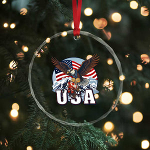 USA 1980 2026 American Eagle vs Canada Loon Crystal Glass Ornament Vintage Champs Retro Game Day Hockey Sports Fan TS02 Print Your Wear