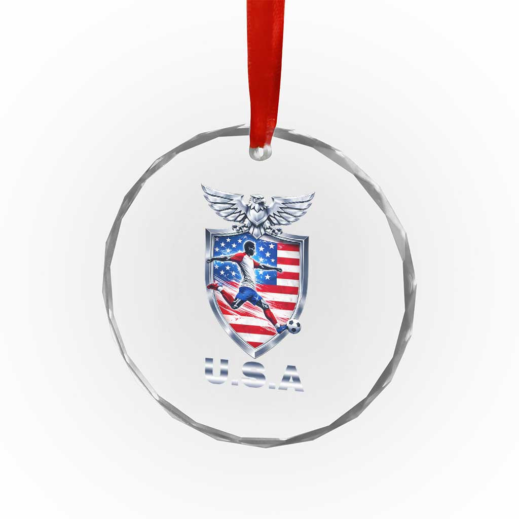 USA 2026 Soccer Player Crystal Glass Ornament United States Team Pride TS12 Print Your Wear
