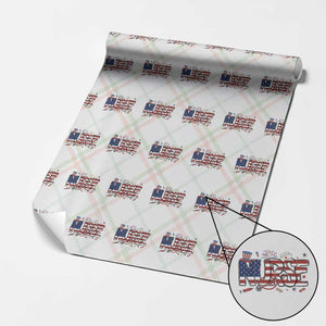 USA 250 Proud American Nurse Wrapping Paper Roll Patriotic Healthcare Hero TS12 Christmas Plaid Print Your Wear