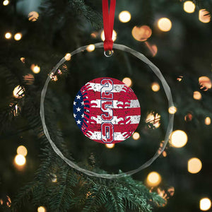 USA 250th Anniversary Baseball Crystal Glass Ornament Patriotic Athlete Gift TS12 Print Your Wear