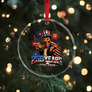 USA 250th Anniversary Tung Tung Sahur Crystal Glass Ornament Funny American Anniversary Celebration TS12 Print Your Wear