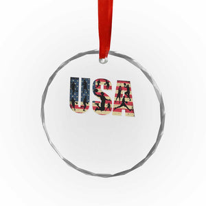 USA American Flag Basketball Crystal Glass Ornament For Sports Enthusiast TS02 Print Your Wear