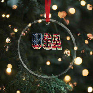 USA American Flag Basketball Crystal Glass Ornament For Sports Enthusiast TS02 Print Your Wear