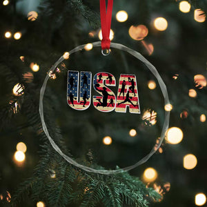 USA American Flag Basketball Crystal Glass Ornament For Sports Enthusiast TS02 Print Your Wear