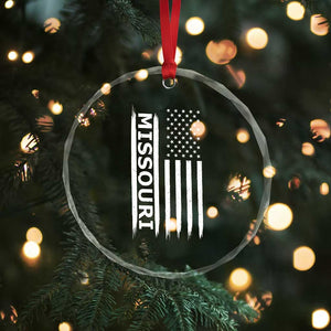 USA Flag Missouri State Pride Crystal Glass Ornament Missourian Pride TS12 Print Your Wear