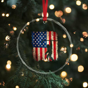 USA Hockey Bigfoot Crystal Glass Ornament Patriotic Sasquatch American Flag 4th of July TS14 Print Your Wear
