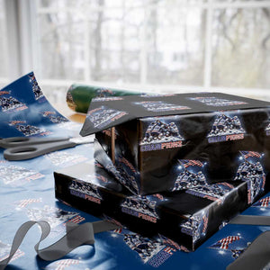 USA Ice Hockey Wrapping Paper Roll Hockey Champions 2026 USA Players Raising Flag On Ice TS10 Black Print Your Wear
